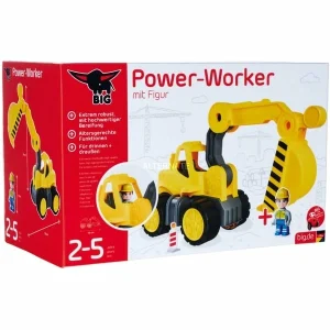 BIG Power-Worker Digger + Figurine, Jeu Véhicule 10