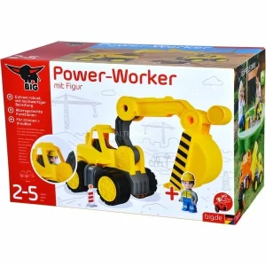 BIG Power-Worker Digger + Figurine, Jeu Véhicule 12