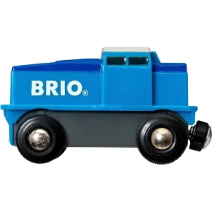 BRIO Locomotive De Fret Bleue À Pile, Jeu Véhicule 10