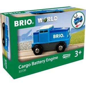 BRIO Locomotive De Fret Bleue À Pile, Jeu Véhicule 14