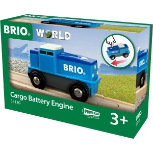 BRIO Locomotive De Fret Bleue À Pile, Jeu Véhicule 16