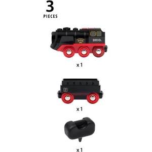 BRIO Locomotive à Piles à Vapeur, Jeu Véhicule 18